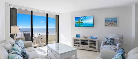 Smart TV, books, stereo