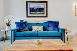 Smart TV, fireplace, video games, books