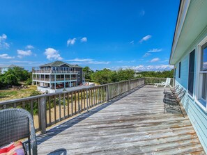 Terrace/patio - DUCK N OUT III - 6BR Soundside Home w/Private Pool, Community Pool & Tennis (Duck)
