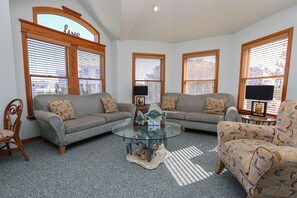 TV, fireplace - DUCK N OUT III - 6BR Soundside Home w/Private Pool, Community Pool & Tennis (Duck)