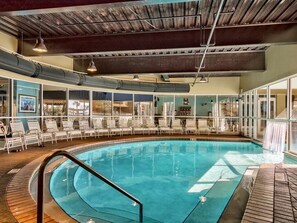 Indoor pool, a heated pool