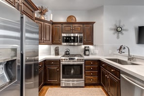 Condo, 3 Bedrooms | Private kitchen | Fridge, coffee/tea maker, toaster - Lift Lodge 102 3 Bedroom Condo by RedAwning (Park City)