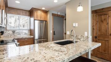 Condo, 2 Bedrooms | Private kitchen | Fridge, coffee/tea maker, toaster