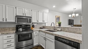 Condo, 2 Bedrooms | Private kitchen | Fridge, coffee/tea maker, toaster