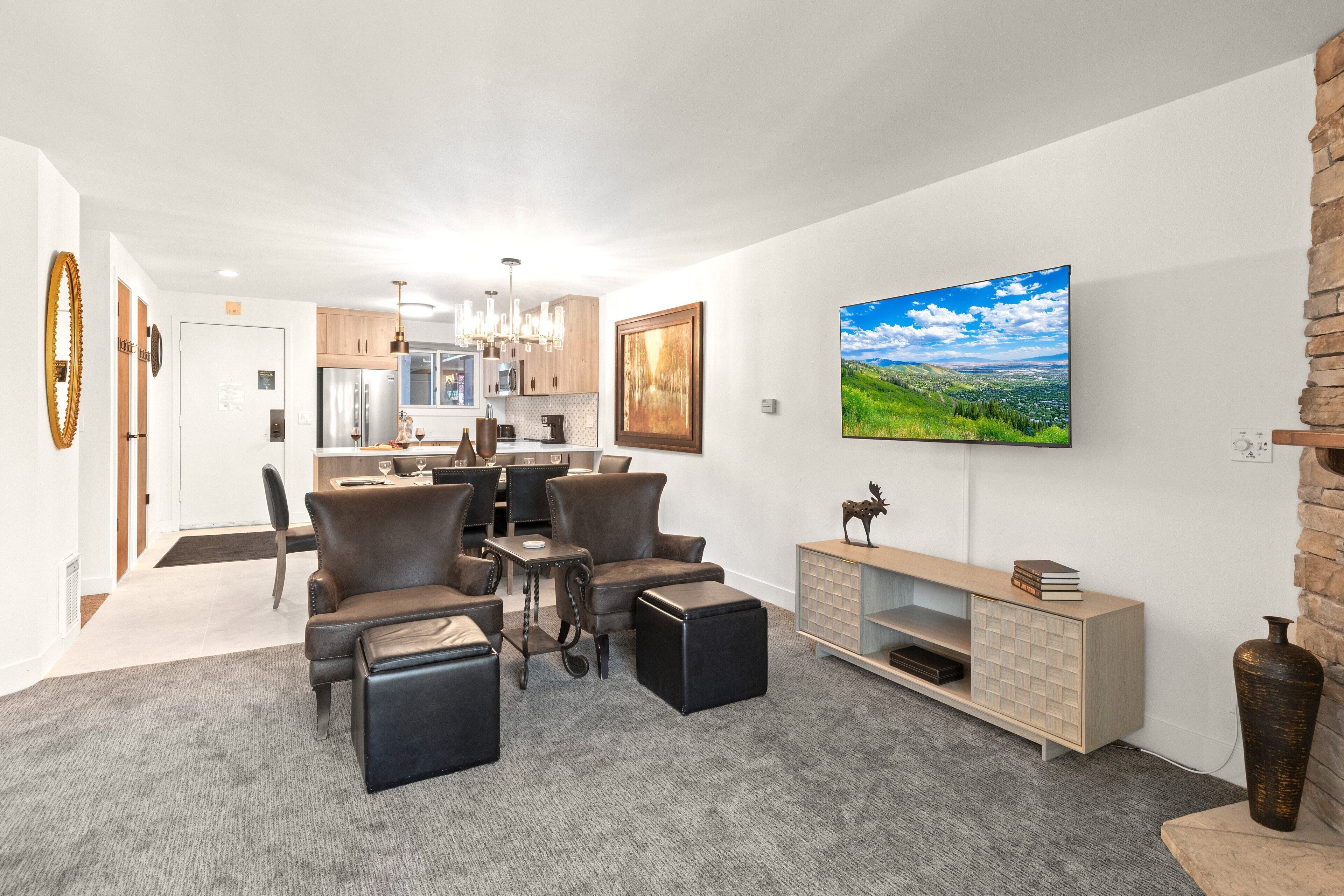 Condo, 2 quartos | Área de estar