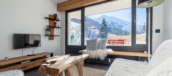 Renovated apartment with mountain views