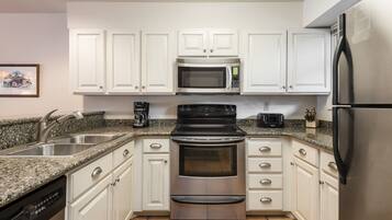 Condo, 2 Bedrooms | Private kitchen | Fridge, coffee/tea maker, toaster