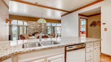 Condo, 3 Bedrooms | Private kitchen | Fridge, coffee/tea maker, toaster