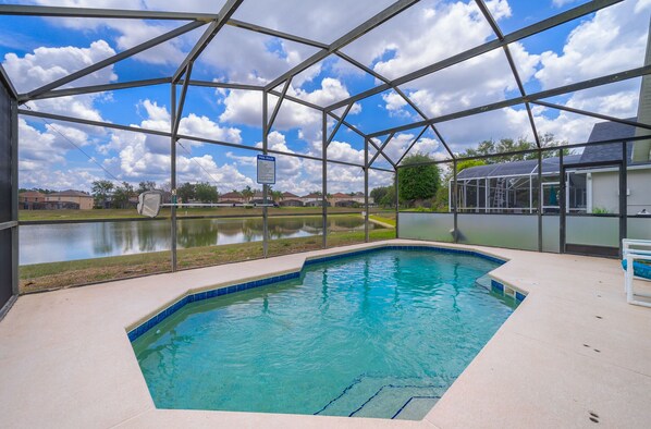 A heated pool