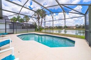 Una piscina riscaldata