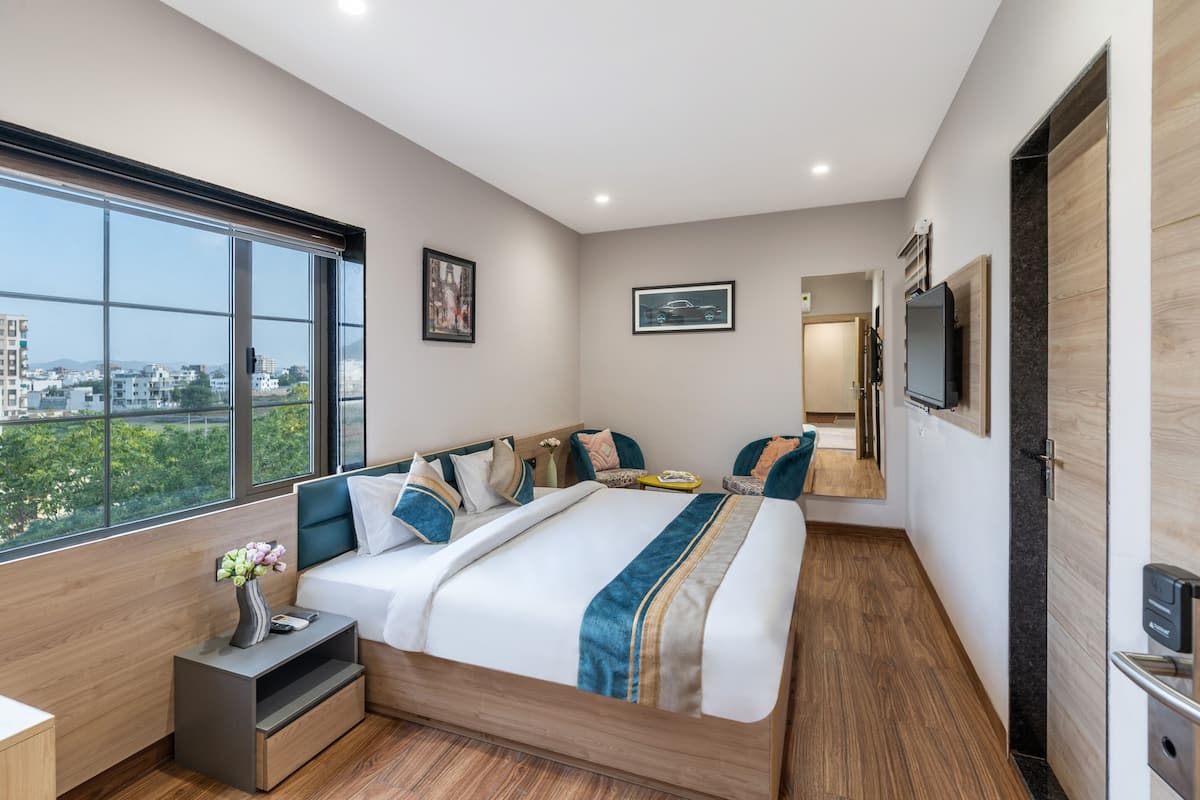 Ropa de cama de alta calidad y minibar