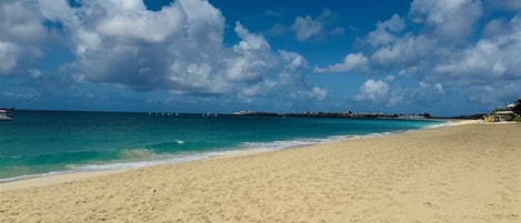 Sun loungers, beach towels