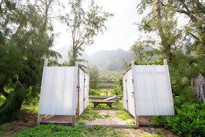Tent (Yurt) | Bathroom | Shower, towels - YMCA - Camp Erdman (Waialua)