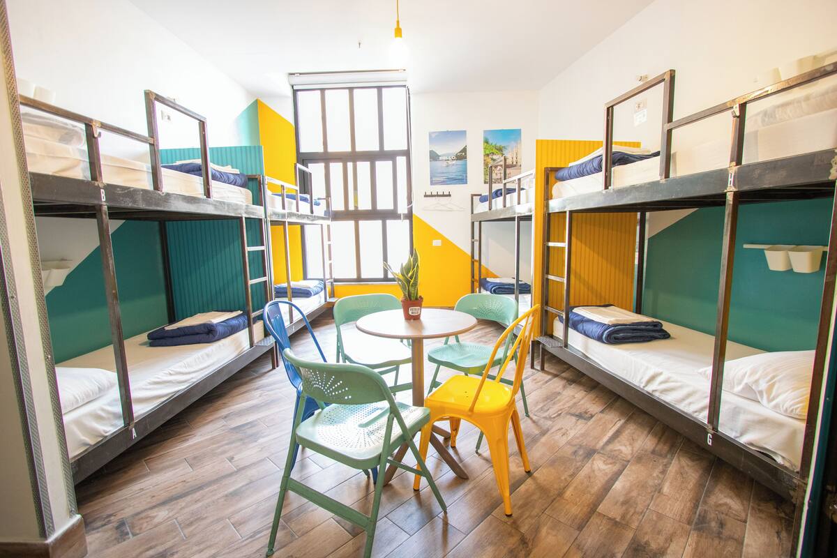 Desk, laptop workspace, free WiFi, bed sheets