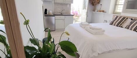 1 室のベッドルーム、ベッドシーツ