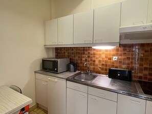 Fridge, microwave - Spacious city-center studio, pets allowed (Aix-les-Bains)