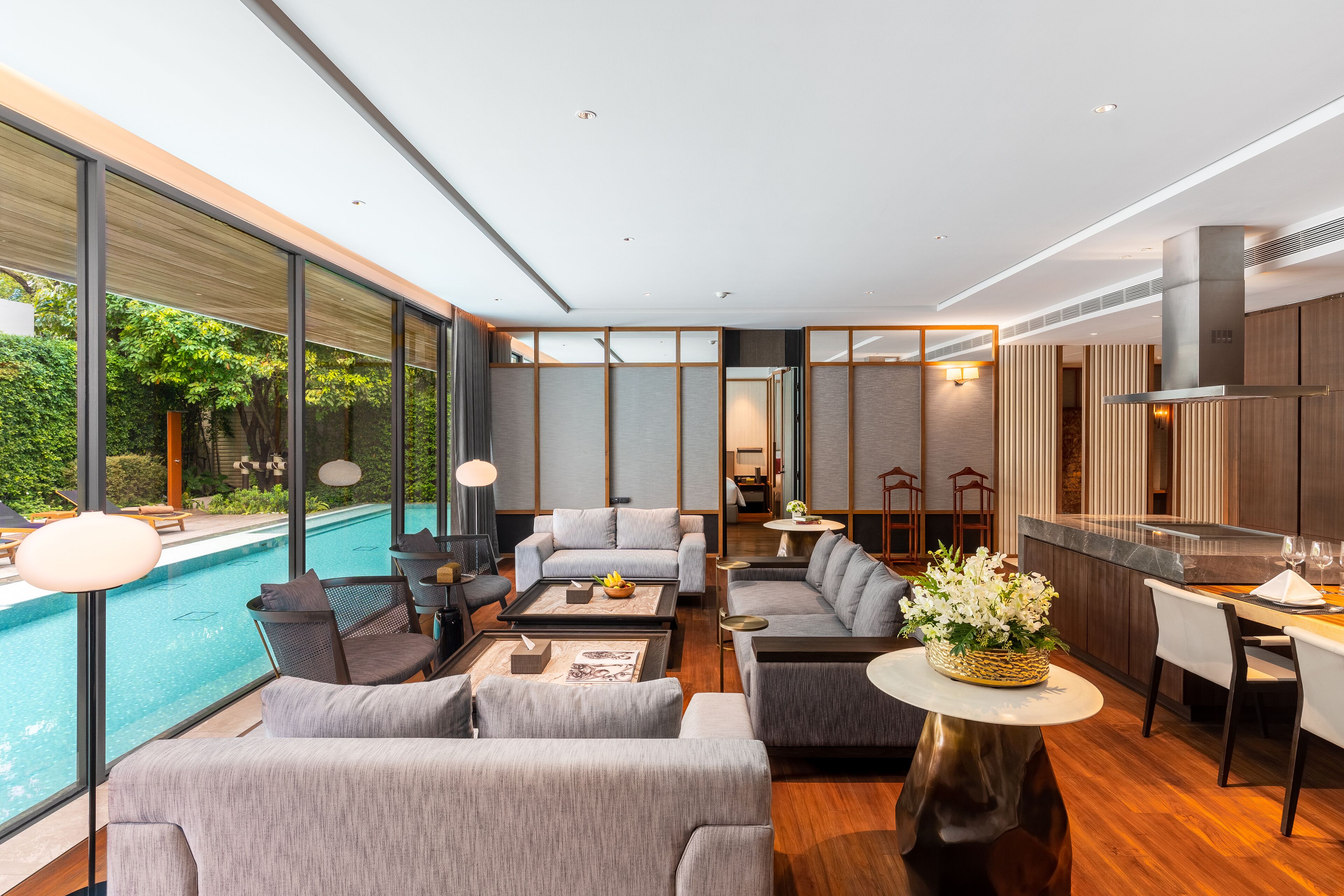 Deva Pool Villa | Living area | Smart TV