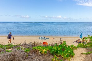 Am Strand, Strandtücher