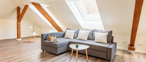 Loftsleilighet – deluxe | Oppholdsområde