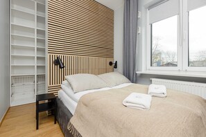 1 室のベッドルーム、アイロン / アイロン台、WiFi、ベッドシーツ