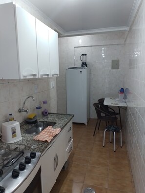 Fridge, stovetop, toaster, blender