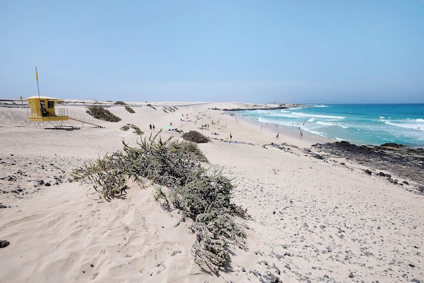 Vlak bij het strand
