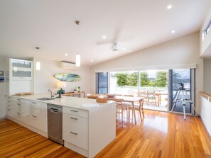 Interior - Sand may brush off your feet but memories at The Coast House last forever. (Black Head)