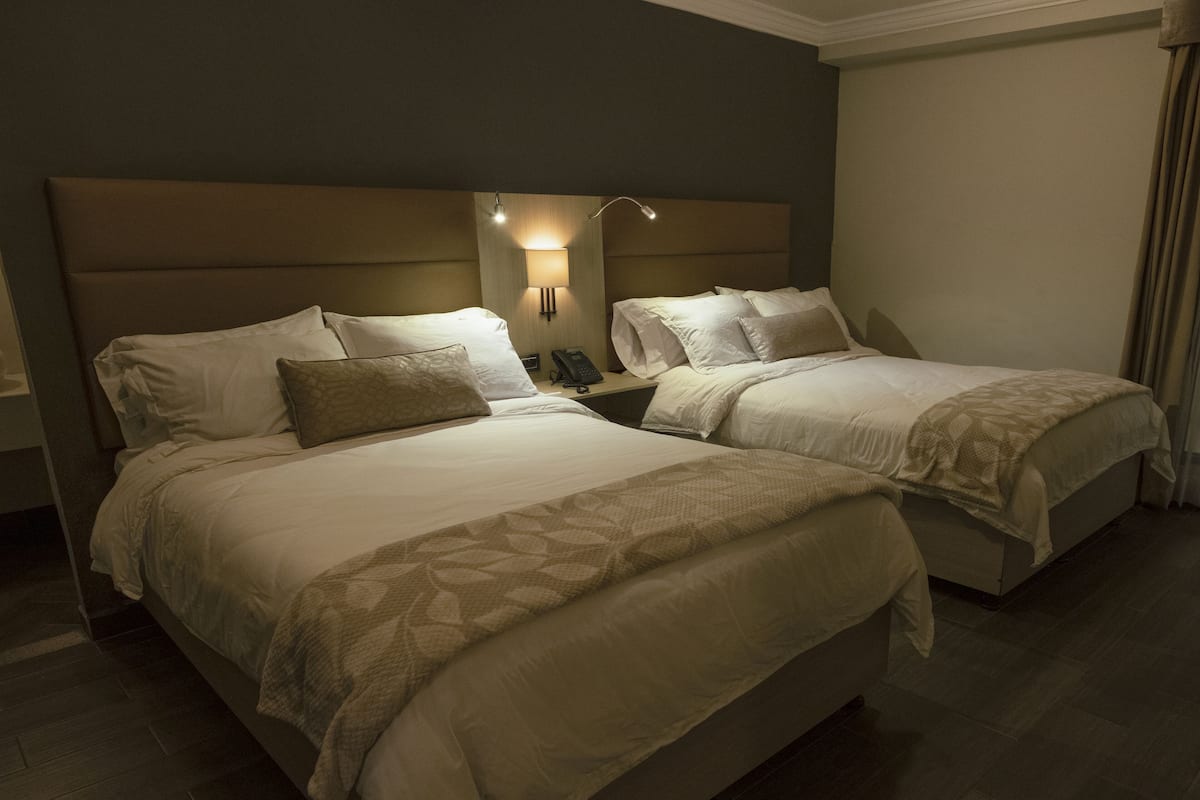 In-room safe, desk, laptop workspace, blackout drapes