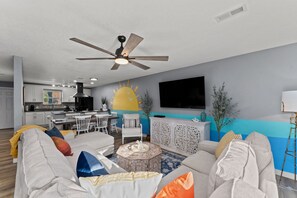 Interior - Walk to Beach! Beautiful PCB Beach House | Private Yard, Games! (Panama City Beach)