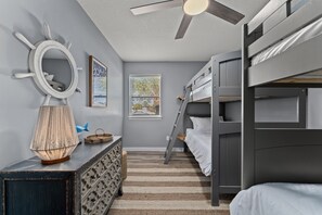 3 bedrooms, iron/ironing board, WiFi, bed sheets - Walk to Beach! Beautiful PCB Beach House | Private Yard, Games! (Panama City Beach)