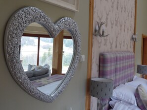 1 bedroom, iron/ironing board, WiFi, bed sheets - Scots Pine Treehouse @ Dalnoid - secluded, sleeps 2, hot-tub, mountain views (Blairgowrie)