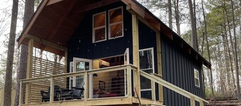 Lake Front! dock/kayaks/fire pit! This is the smaller of two cabins on property.