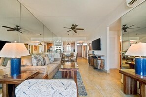 Condo, 2 Bedrooms | Living area - Menehune Shores, #623 2 Bedroom Condo by RedAwning (Kihei)