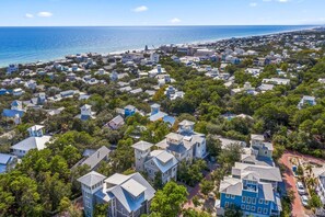Aerial view - Seaside "Happy Our" | 6BR |Sleeps 18 | 4 Bikes | Pools (Santa Rosa Beach)