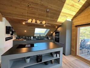 Fridge, microwave, oven, stovetop - Splendid 4-star apartment facing the mountains (La Bresse)