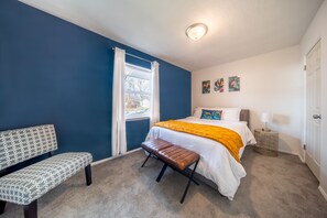 2 habitaciones, cuna de viaje, wifi gratis y ropa de cama 