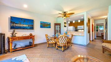 Condo, 2 Bedrooms | Living area | TV, DVD player