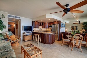 Living area - Kihei Beach, #307 1 Bedroom Condo by RedAwning (Kihei)