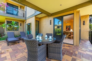 Outdoor dining - Wailea Elua, #0807 1 Bedroom Condo by RedAwning (Kihei)