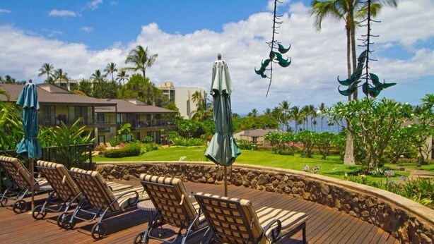 Terrace/patio - Wailea Elua, #0807 1 Bedroom Condo by RedAwning (Kihei)