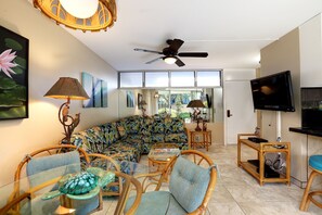Condo, 2 Bedrooms | Living area - Kamaole Nalu, #102 2 Bedroom Condo by RedAwning (Kihei)