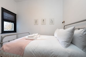 Apartamento básico, 1 cama de casal e sofá-cama | 1 quarto, roupa de cama