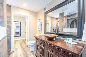 Shower, free toiletries, hair dryer, towels - Open desert view home retreat by lakes, golf, trails, and optional heated pool (Goodyear)