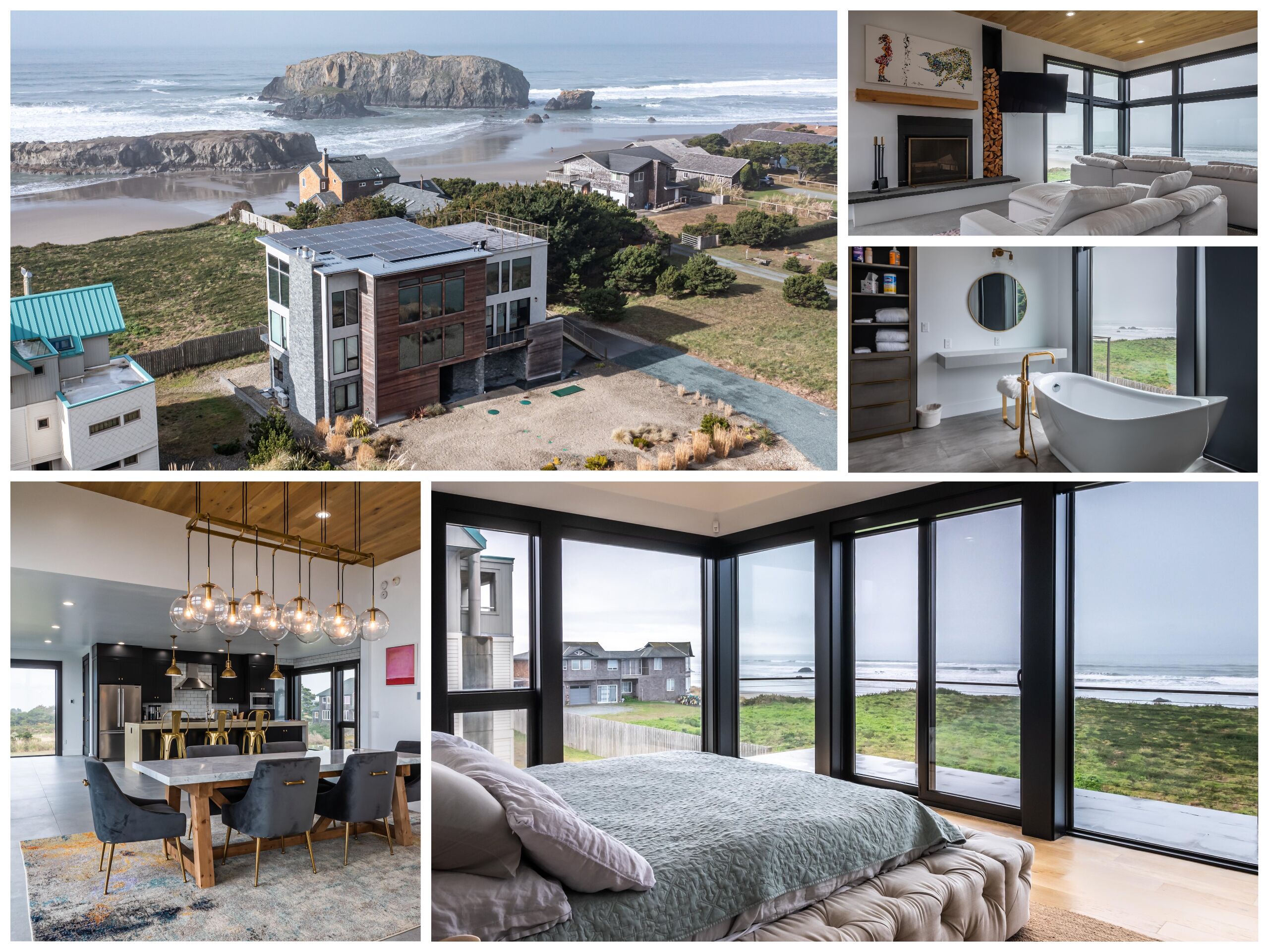 Coastal Stunner w/ Ocean Views, Roof Deck + EV Charger