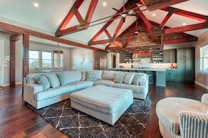 TV, foosball, streaming services, offices - Luxury 4BR Oasis | Pool & Hot Tub Near Zion (Kanab)