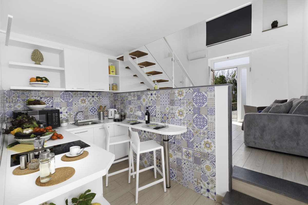 Appartamento, patio | Cucina privata | Macchina per tè/caffè, bollitore elettrico