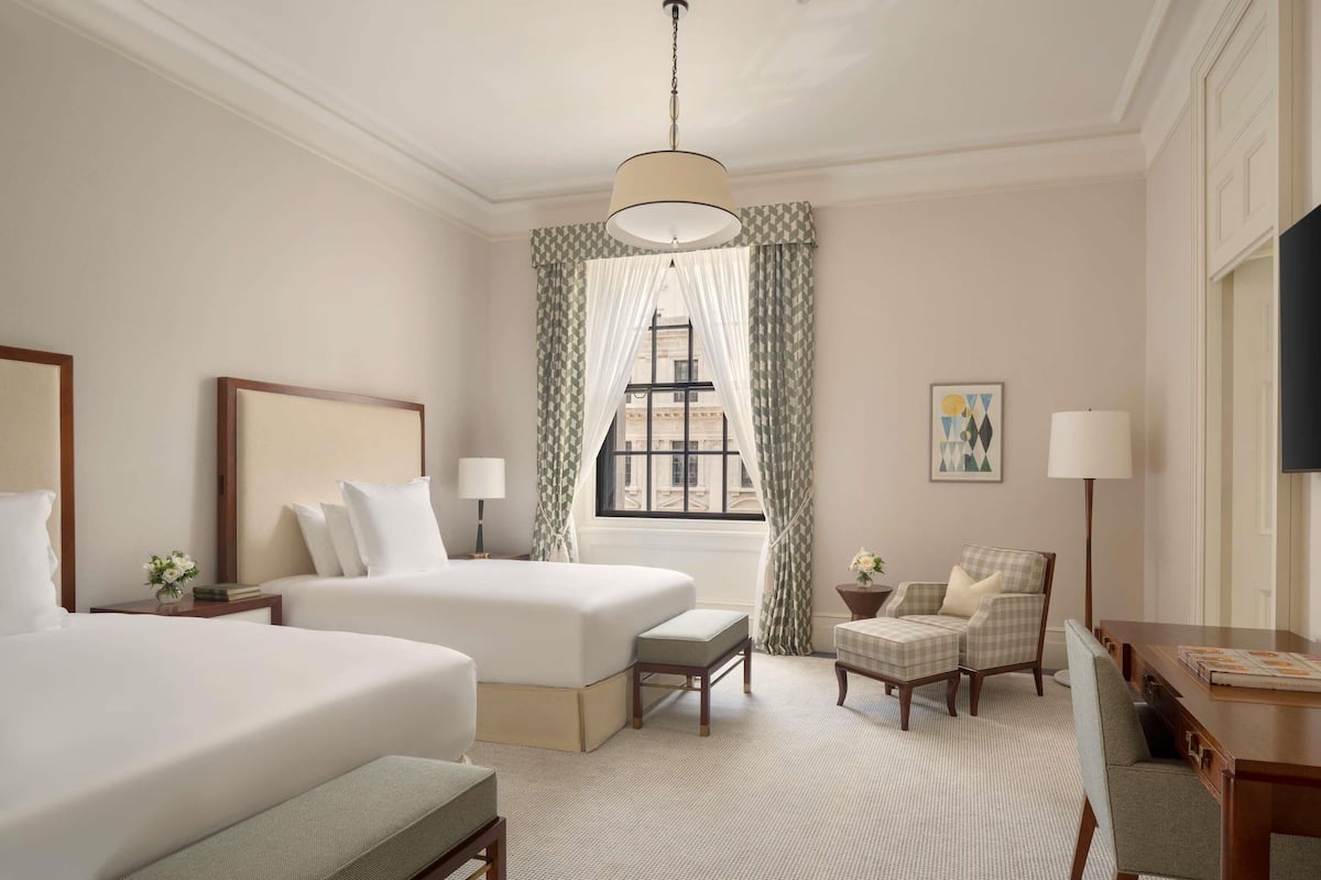 Executive Twin kamer | 1 slaapkamer, luxe beddengoed, donsdekens