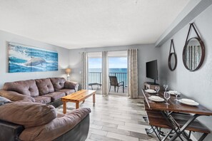 콘도, 침실 1개, 바다 전망 (SU1428) | 거실 공간