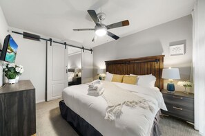 2 bedrooms, iron/ironing board, travel crib, free WiFi