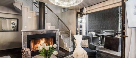 Smart TV, fireplace, offices